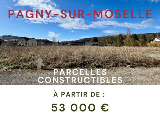 Terrain constructible à vendre 53 000 € 229 m² de terrain Pagny sur Moselle 54530