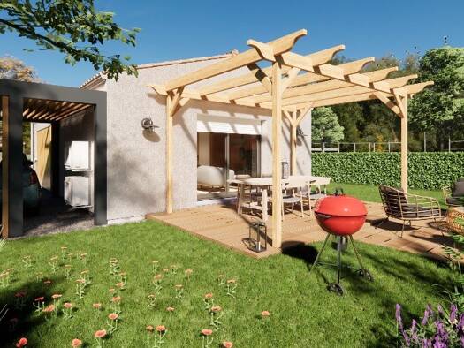 Terrain avec maison neuve à vendre 112 765 € 2 pièces 1 chambre 50 m² 576 m² de terrain Cheffois 85390