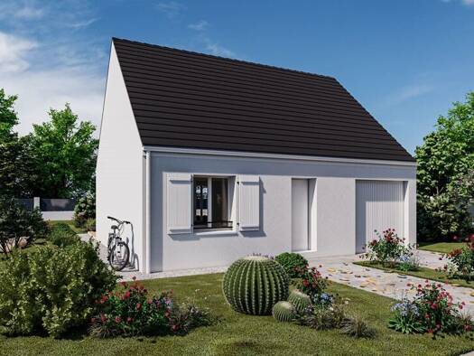 Terrain avec maison neuve à vendre 244 900 € 2 pièces 1 chambre 48 m² 350 m² de terrain Quincy-Voisins 77860