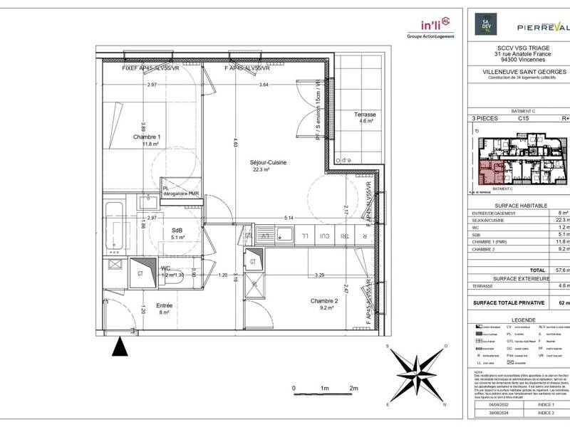 Maison à louer, 58m², VILLENEUVE SAINT GEORGES