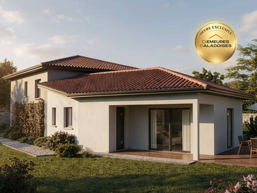 Terrain avec maison neuve à vendre 315 900 € 5 pièces 4 chambres 110 m² 700 m² de terrain Jujurieux 01640