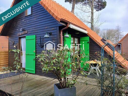 Chalet à vendre 138 000 € 3 pièces 2 chambres 28 m² 130 m² de terrain Mairie-La Vigogne Berck 62600