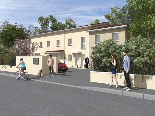 Terrain avec maison neuve à vendre 289 500 € 5 pièces 4 chambres 100 m² 100 m² de terrain Les Coteaux Chassieu 69680