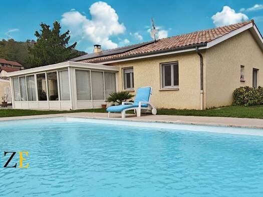 Maison de plain-pied à vendre 290 000 € 4 pièces 3 chambres 128 m² 1 262 m² de terrain Limony 07340