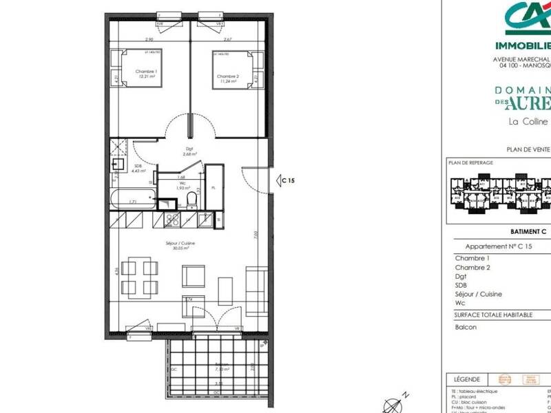 Maison à louer, 62m², MANOSQUE