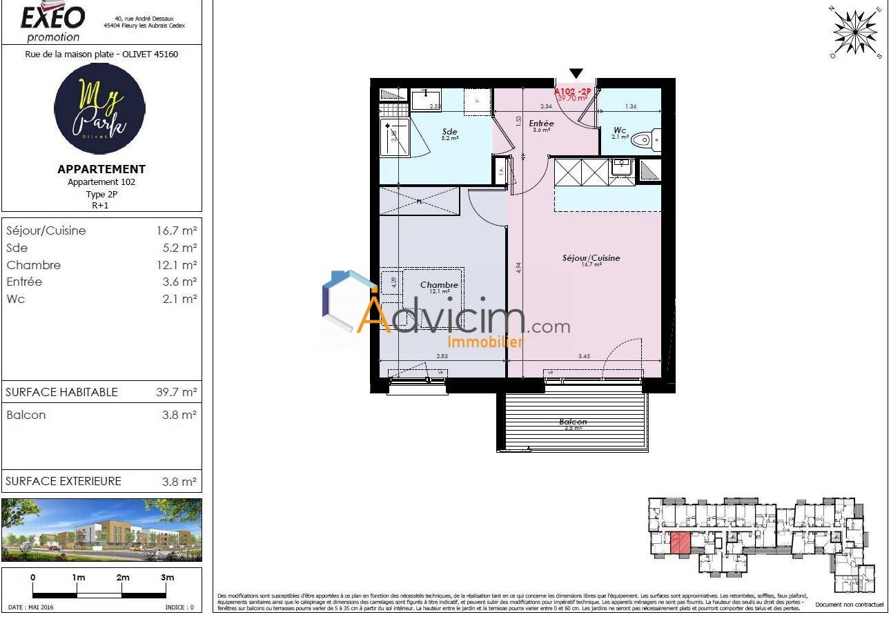 Maison à louer, 40m², OLIVET