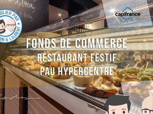 Restaurant à vendre Fonds de commerce 280 000 € 231 m² d'espace de restauration Dufau-Tourasse Pau 64000