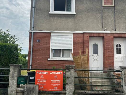 Maison à vendre 80 000 € 5 pièces 3 chambres 66 m² 673 m² de terrain Tergnier 02700