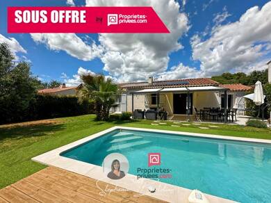 Maison de plain-pied à vendre 427 000 € 4 pièces 3 chambres 94 m² 560 m² de terrain Trans-en-Provence 83720