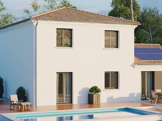 Terrain avec maison neuve à vendre 340 900 € 5 pièces 4 chambres 129 m² 500 m² de terrain Nogent-l'Abbesse 51420