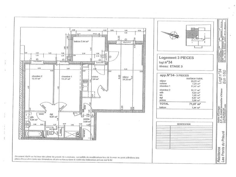 Maison à louer, 71m², NIEDERBRONN LES BAINS