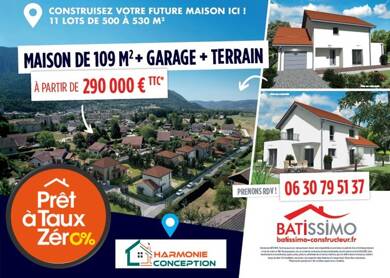 Terrain avec maison neuve à vendre 290 000 € Centre Ville Chambã©Ry 73000