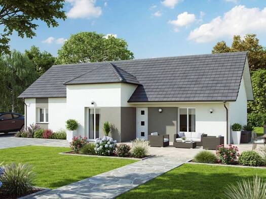 Terrain avec maison neuve à vendre 275 018 € 5 pièces 4 chambres 112 m² 696 m² de terrain Bussières 42510