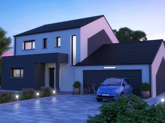 Terrain avec maison neuve à vendre 369 000 € 5 pièces 3 chambres 120 m² 500 m² de terrain Bréhain-la-Ville 54190