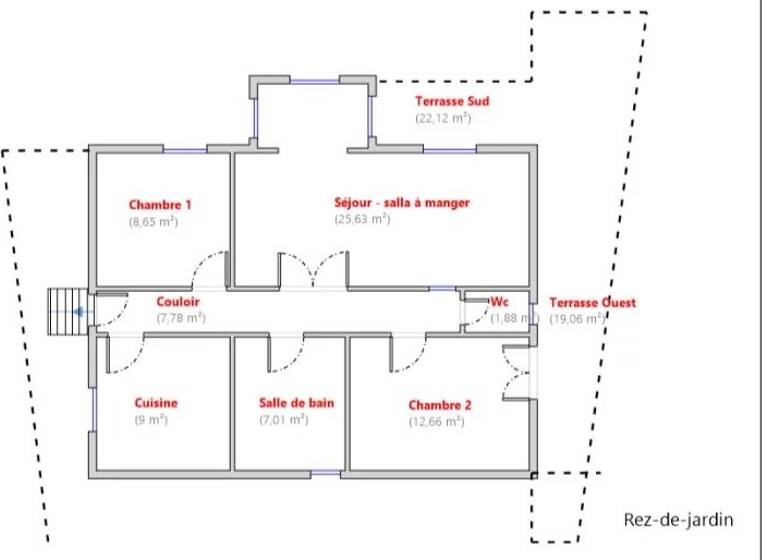 Appartement à vendre 274 000 € 3 pièces 2<br/>chambres 72,6 m²<br/>superficie RDC/1<br/>étage Saint Philippe Nice 06000