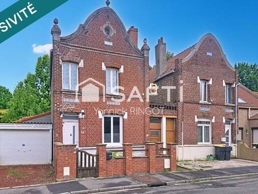 Maison à vendre 119 000 € 4 pièces 2 chambres 102 m² 433 m² de terrain Nord Fouquieres-les-Lens 62740