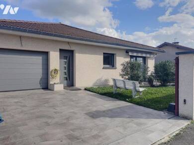 Maison de plain-pied à vendre 399 000 € 5 pièces 3 chambres 124 m² 446 m² de terrain Jassans Riottier 01480