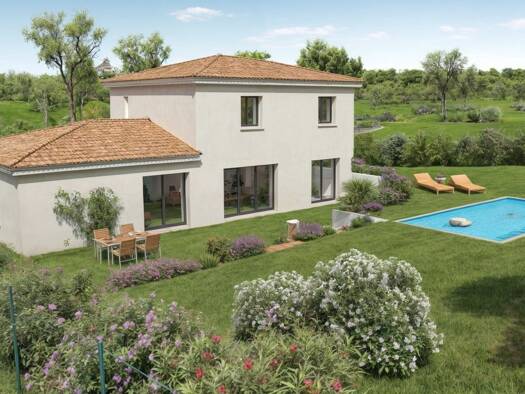 Terrain avec maison neuve à vendre 570 000 € 4 pièces 3 chambres 115 m² 750 m² de terrain Nord RN Puget-sur-Argens 83480