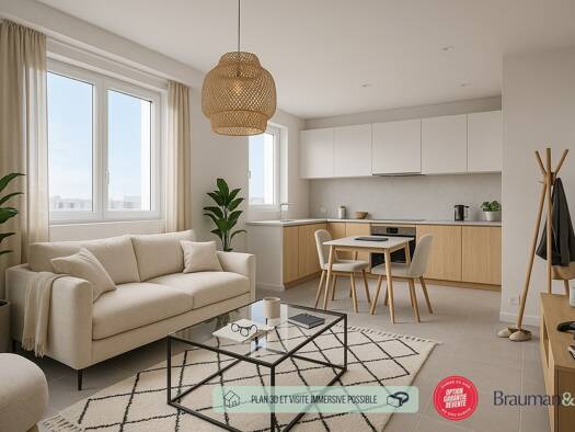 Appartement à vendre - neuf 510 000 € 4 pièces 85 m² RDC Wallon Le Plessis-Robinson 92350