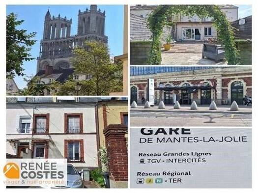 Appartement en viager occupé Bouquet 64 760 € 3 pièces 2 chambres 57 m² Étage 1/2 Jules Guesde Mantes-la-Jolie 78200