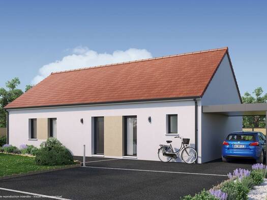 Terrain avec maison neuve à vendre 283 995 € 5 pièces 4 chambres 100 m² 1 706 m² de terrain Meursanges 21200