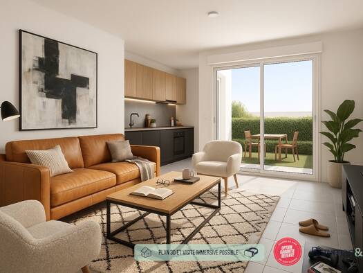 Appartement à vendre 235 800 € 2 pièces 44 m² RDC Holtzheim 67810