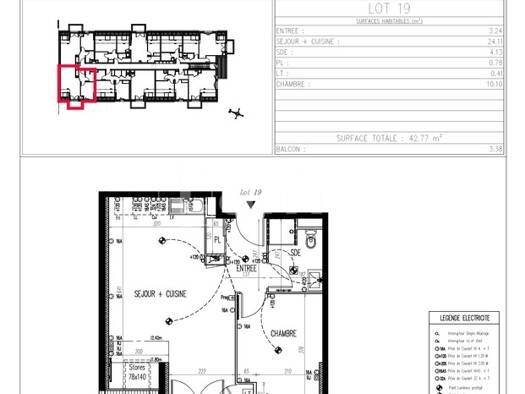 Appartement à louer 680 € 2 pièces 42,8 m² Étage 2/2 Bagneaux-sur-Loing 77167