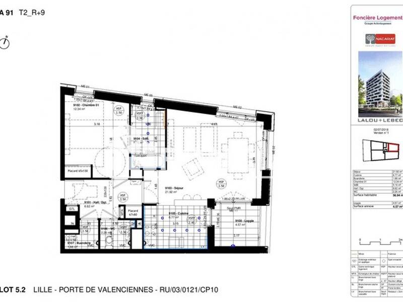 Maison à louer, 57m², LILLE
