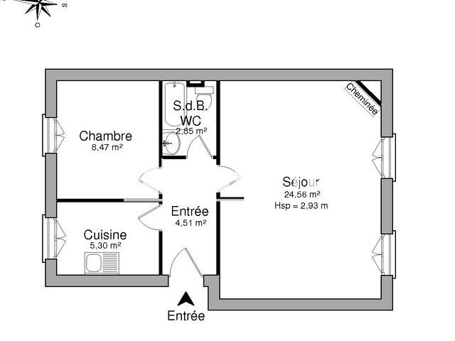 Maison à louer, 46m², NANCY