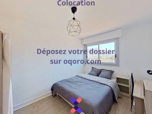 Colocation à louer 385 € 5 pièces 4 chambres 88 m² 2ème étage Montbernage-Pont Neuf Poitiers 86000