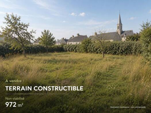 Terrain constructible à vendre 64 000 € 972 m² de terrain Corzé 49140