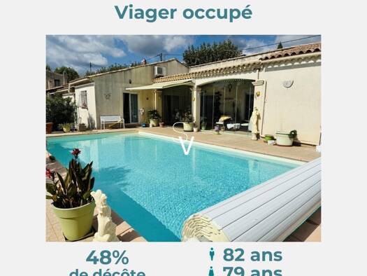 Maison en viager occupé Bouquet 94 800 € 4 pièces 2 chambres 97 m² La Bouilladisse 13720