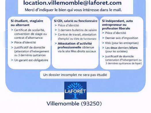 Appartement à louer 1 079 € 2 pièces 2 chambres 48 m² RDC Vieux Pays Carrieres Vaujours 93410