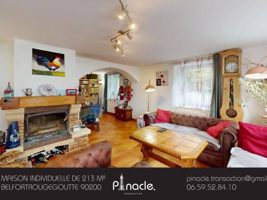 Maison à vendre 318 000 € 7 pièces 3 chambres 213 m² 3 165 m² de terrain Rougegoutte 90200