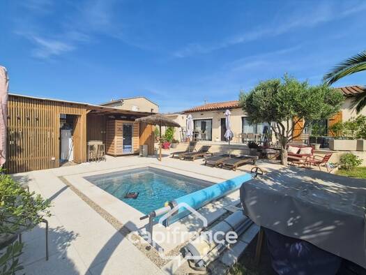 Maison de plain-pied à vendre 359 000 € 4 pièces 3 chambres 101 m² 550 m² de terrain Saint-Geniès-de-Comolas 30150