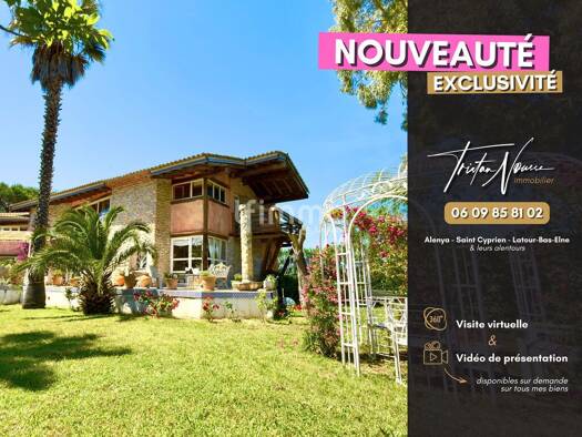 Maison à vendre 970 000 € 5 pièces 3 chambres 212 m² 1 300 m² de terrain Peripherie Saint-Cyprien 66750