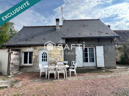 Maison à vendre 70 000 € 4 pièces 1 chambre 46 m² 170 m² de terrain Benais 37140