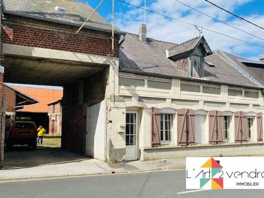 Maison à vendre 75 000 € 2 pièces 1 chambre 160 m² Nesle 80190