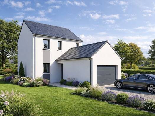 Terrain avec maison neuve à vendre 204 607 € 4 pièces 3 chambres 80 m² 400 m² de terrain Blénod-lès-Pont-à-Mousson 54700