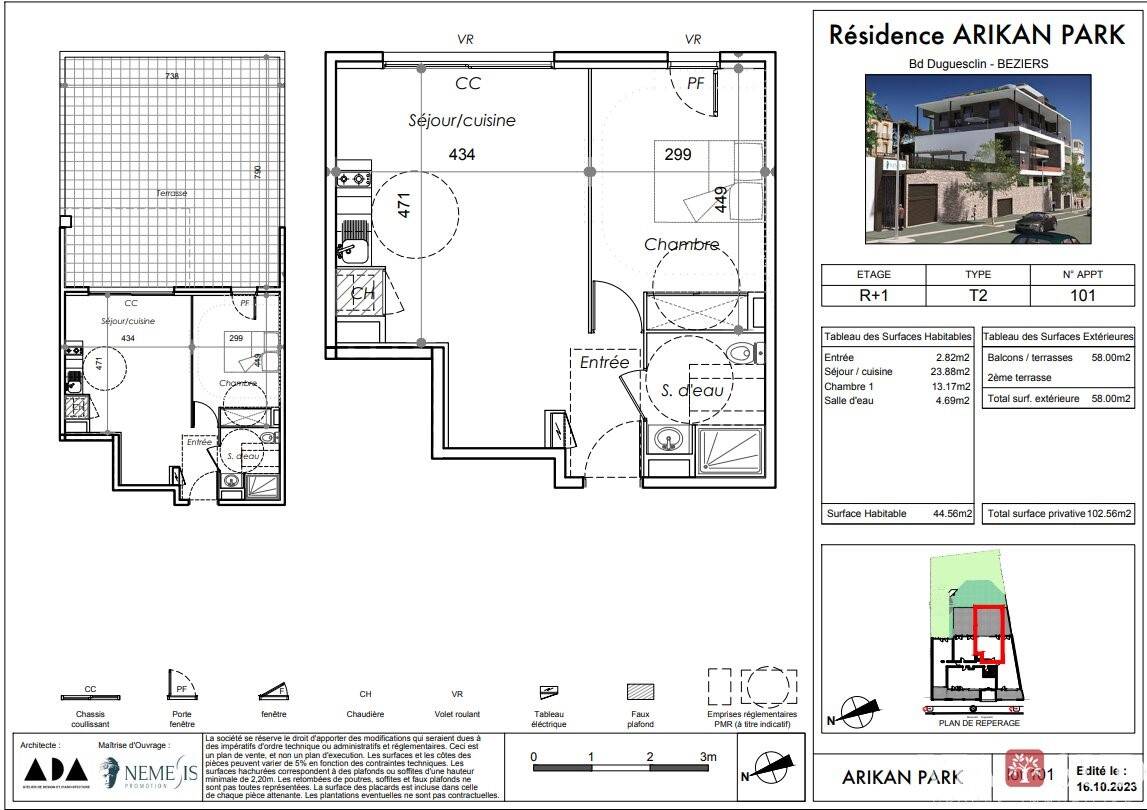 Maison à louer, 44m², BEZIERS