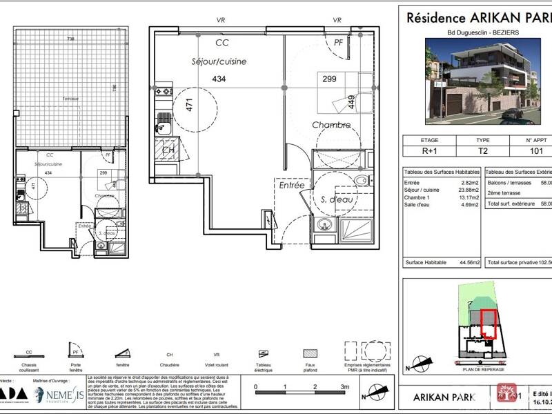 Maison à louer, 44m², BEZIERS