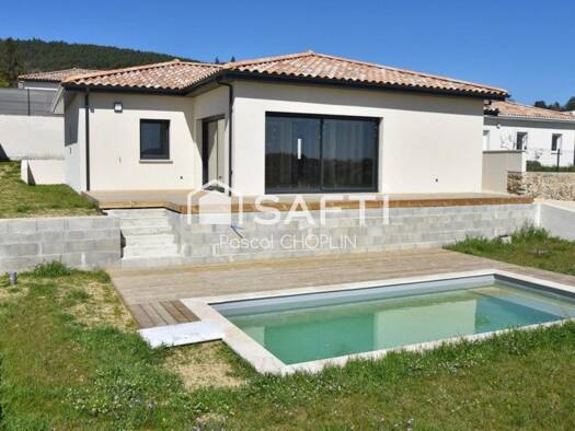 Maison de plain-pied à vendre 349 000 € 5 pièces 4 chambres 119 m² 825 m² de terrain Saint-Clair 07430