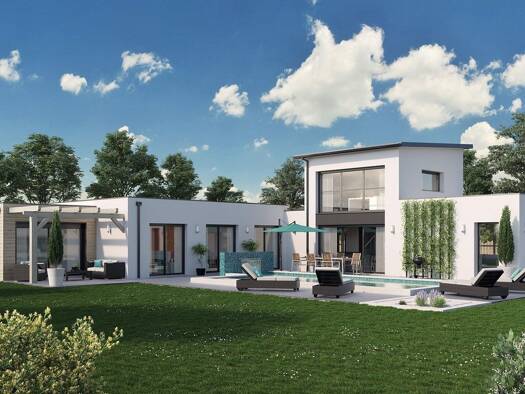 Terrain avec maison neuve à vendre 433 328 € 5 pièces 4 chambres 165 m² 743 m² de terrain Pleugriffet 56120
