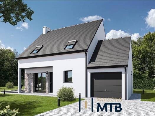 Terrain avec maison neuve à vendre 333 000 € 4 pièces 3 chambres 90 m² 506 m² de terrain Est Thouaré-sur-Loire 44470