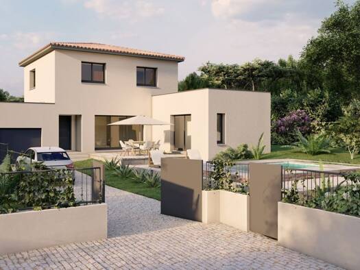 Terrain avec maison neuve à vendre 575 000 € 5 pièces 4 chambres 130 m² 548 m² de terrain Balaruc-les-Bains 34540
