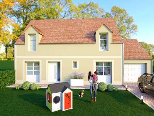 Terrain avec maison neuve à vendre 515 900 € 1 chambre 120 m² 584 m² de terrain Maurecourt 78780