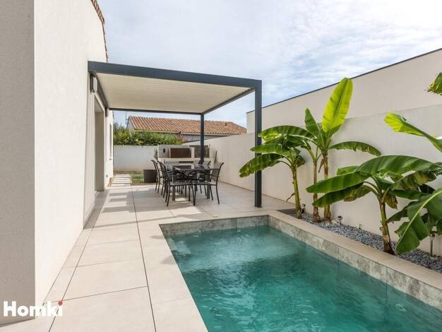 Maison de plain-pied à vendre 450 000 € 4 pièces 3 chambres 90 m² 290 m² de terrain Etangs et Plages Marseillan 34340