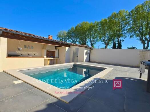 Maison de plain-pied à vendre 409 000 € 5 pièces 3 chambres 127 m² 518 m² de terrain Tourbes 34120