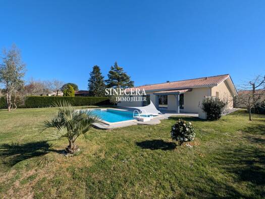 Maison de plain-pied à vendre 398 000 € 5 pièces 3 chambres 132 m² 1 100 m² de terrain Salles 33770