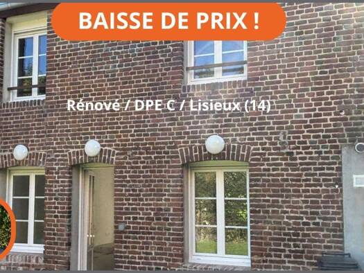 Maison à vendre 189 900 € 4 pièces 3 chambres 88 m² 775 m² de terrain Est Lisieux 14100